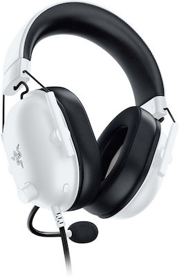 Razer BlackShark V2 X Over Ear Gaming Headset με σύνδεση 3.5mm Λευκό