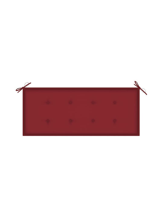 Bench Outdoor Bamboo with Pillows 118x38x45cm