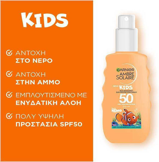 Garnier Ambre Solaire Nemo Waterproof Kids Sunscreen Spray SPF50 150ml