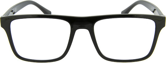 Emporio Armani Мъжки Пластмасов Рамка за Очила с Clip On Черен EA4115 50171W