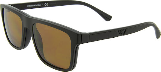Emporio Armani Мъжки Пластмасов Рамка за Очила с Clip On Черен EA4115 50171W