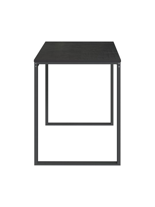 Birou Din Lemn Negru Cu Picioare Metalice 110x60x73cm
