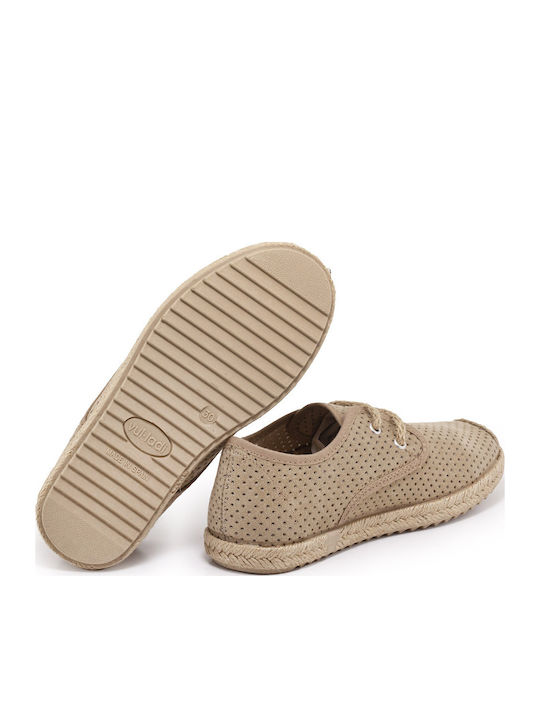 Kids Espradrilles with Laces Beige