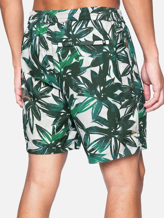 Hurley Bărbați Înot Șorturi Verde Floral