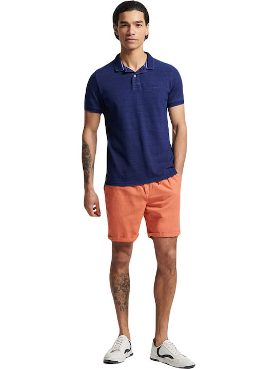 Polo Short Sleeve Navy Blue Blouse