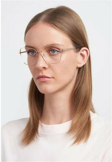 Missoni Rame Ochelari Metalice Pentru Femei Fluture Aurii MMI 0102 J5G