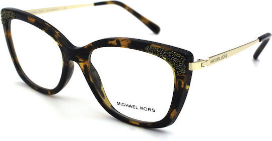 Michael Kors Eyeglass Frame Butterfly Brown Tortoise MK4077 3333