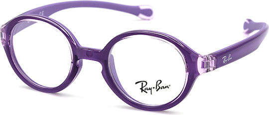 Ray Ban Children's Plastic Eyeglass Frame Purple RB9075V 3880
