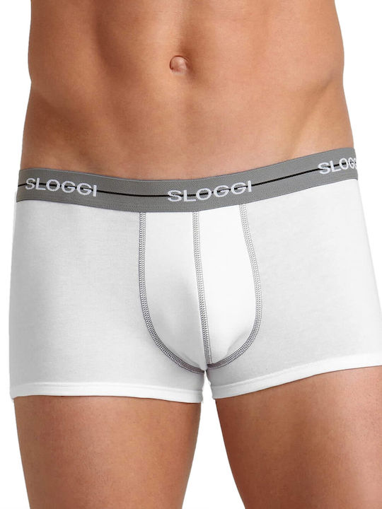 Sloggi Herren Boxershorts Black / White 2Packung