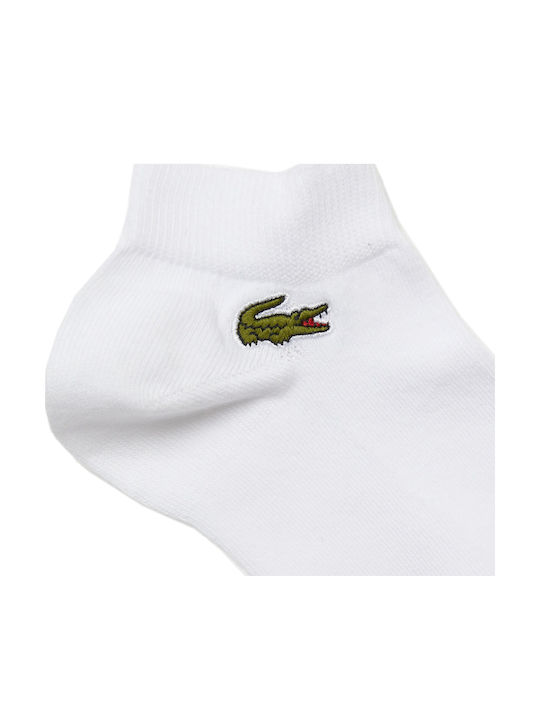 Lacoste Men's Solid Color Socks White 3Pack