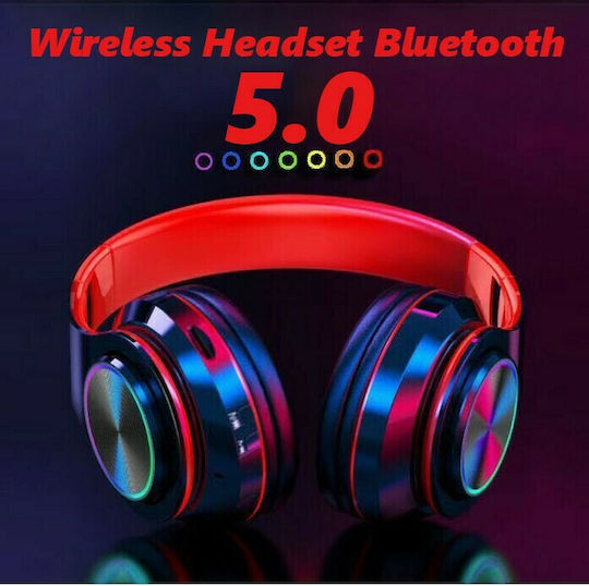 B39 Wireless / Wired On Ear Headphones Red