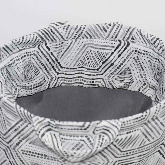 Decocraft Kinder Aufbewahrungssack Faltbar aus Stoff Geometric Gray 50x20x55cm 1Stück