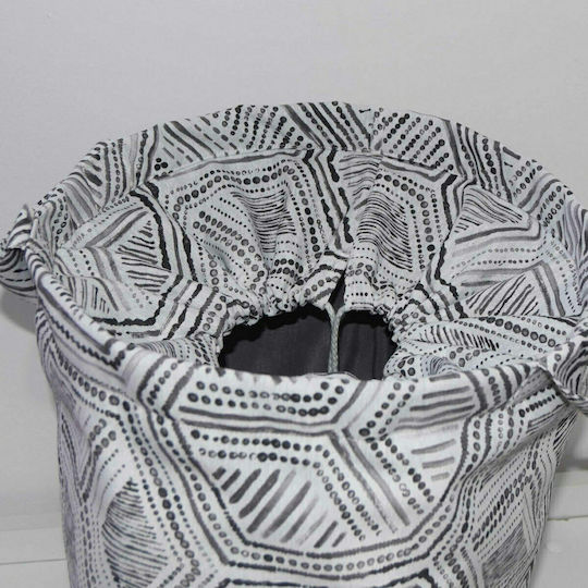 Decocraft Kinder Aufbewahrungssack Faltbar aus Stoff Geometric Gray 50x20x55cm 1Stück