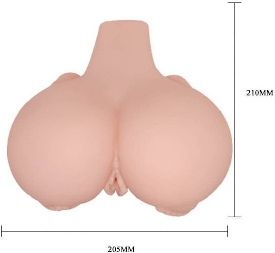 Crazy Bull Vagina & Anal Exact Full Size Replica Masturbator mit Vibration AD-214851 1Stück