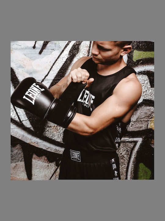 Leone Ambassador Singlet Тениска AB218 за Бокс Черен