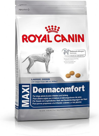 Royal Canin Dermacomfort Maxi 12kg Hrană Uscată fără Gluten pentru Câini Adulţi de Rase Mari cu Orez