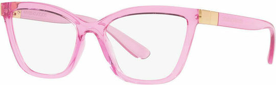 Dolce & Gabbana Plastic Eyeglass Frame Butterfly Pink DG5076 3097