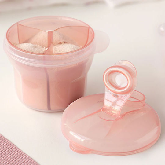 Kiokids Milk Powder Doser for 3 Food Portions Pink Simple