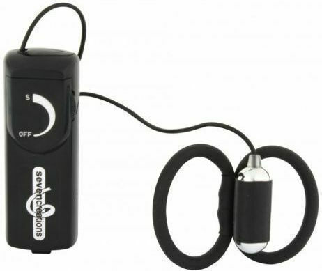 Seven Creations X Factor Vibrating Cock & Balls Ring Black