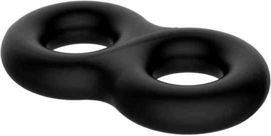 Crazy Bull Super Soft Silicone Пръстен Петел и тестиси Силикон Черен BI-210185