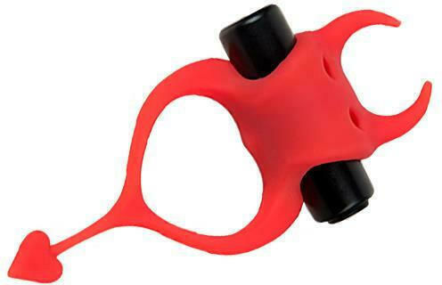 Adrien Lastic Devol Cockring Vibration Ring Schwanz Rot 30604