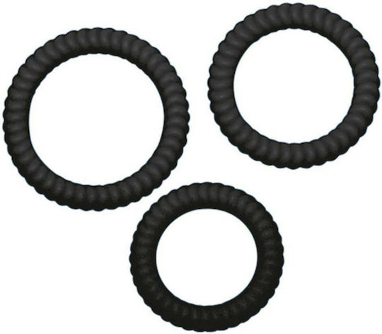 You2Toys Lust 3 Cockrings Set Комплект Пръстени Петел Черен 3бр 05042970000