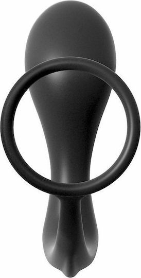 Pipedream Anal Fantasy Collection Ass-Gasm Cock Ring Advanced Plug 10cm Black