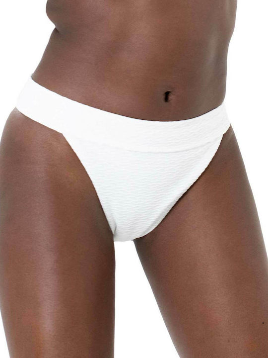 Novella Bikini Brasilien Hohe Taille Weiß