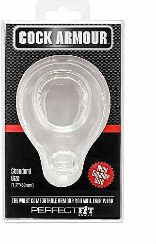 Perfect Fit Brand Cock Armour Standard Siize Cock Ring Schwanz Transparent
