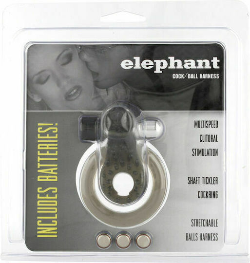 Seven Creations Elephant Vibrating Cock Ring Schwanz Black
