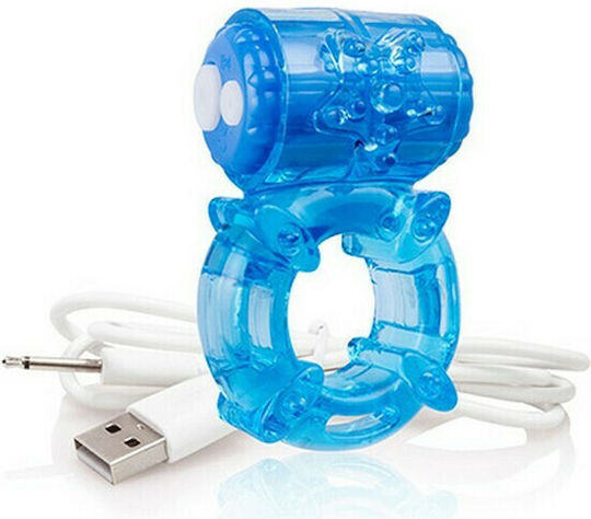 Screaming O Charged Big O Rechargeable Vibe Ring Blue