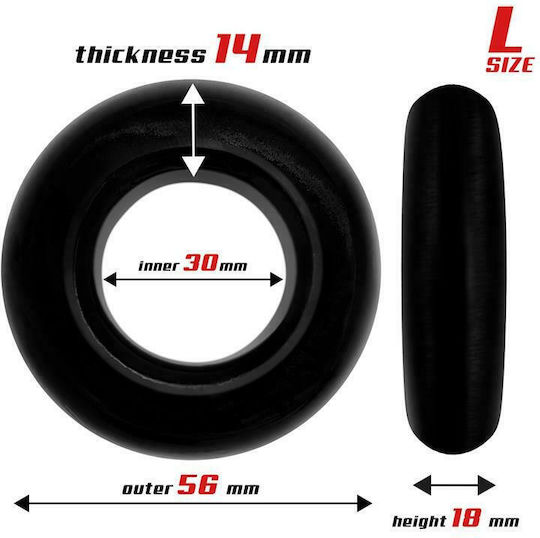 IntoYou Beast Rings Round Set Cock Rings Set Cock Rings Schwanz Black 3Stück