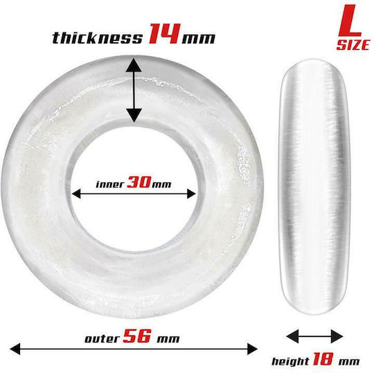 IntoYou Beast Rings Round Set Cock Rings Clear 3pcs