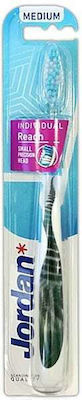 Jordan Individual Reach Manual Toothbrush Medium Green Ferns 1pcs