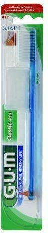 GUM Classic 411 Regular Οδοντόβουρτσα Soft (Τυχαία Επιλογή)