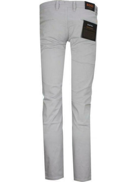 Chino Slim Fit Men's Trousers Elastic Grey
