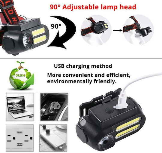 Φακός Κεφαλής LED Διπλής Λειτουργίας NF-611