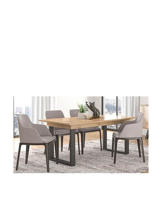Νο 7 Masă Sala de mese Masa extensibilă Cerneală 150(+30)x90x78buc