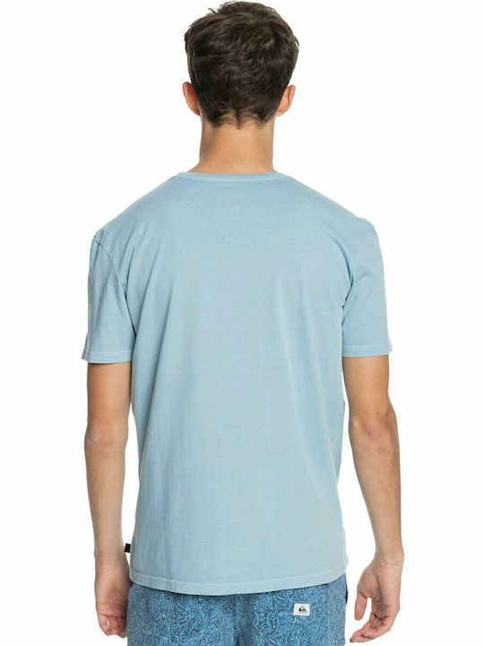 Quiksilver Into The Wide Ανδρικό T-shirt Γαλάζιο Με Στάμπα