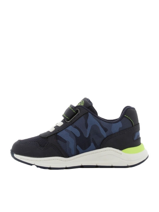 Παιδικά Sneakers με Σκρατς Navy Μπλε