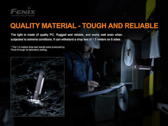 Fenix Arbeitslampe Batterie LED IP66 Doppelte Funktion mit einer Helligkeit von bis zu 400lm