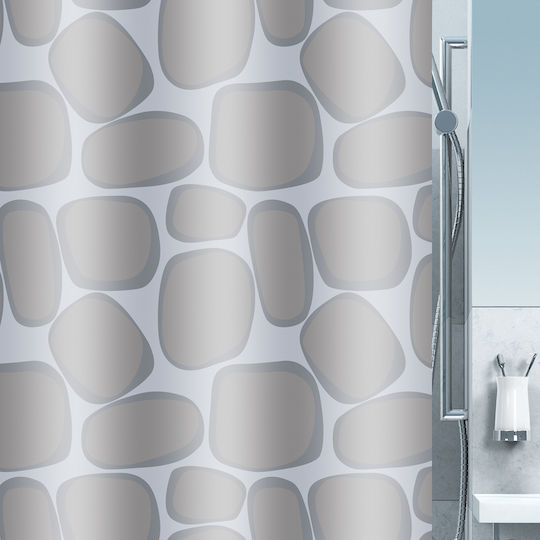 Dimitracas Silver Grey Shower Curtain Fabric 180x200cm Gray