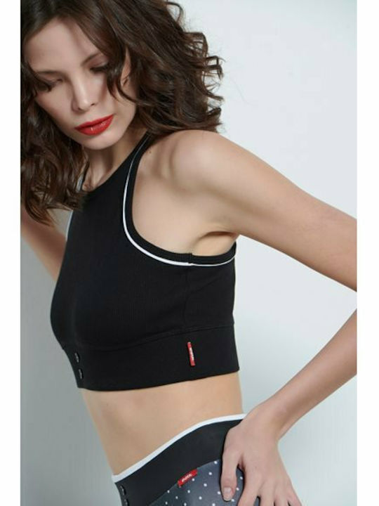 Grandmaw Frauen Sport-BHs Sport-BH Schwarz