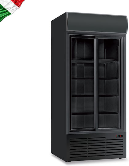 Klimaitalia Ψυγείο Αναψυκτικών 852lt Διπλό Υ200.1xΠ110.3xΒ69cm Black
