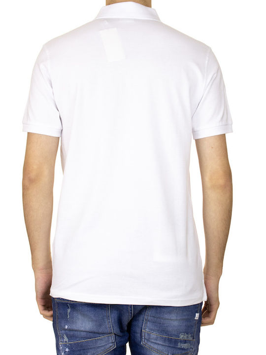 Celio Teone Ανδρικό T-shirt Polo Λευκό