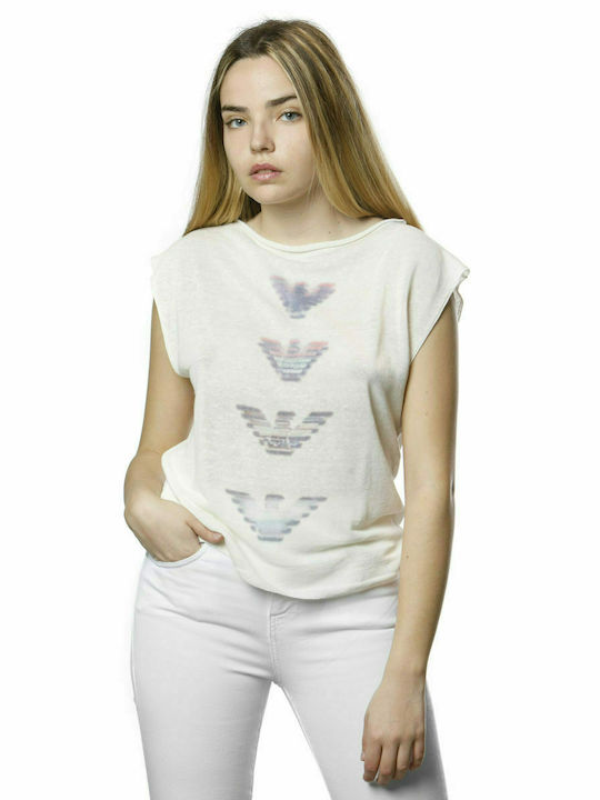 Emporio Armani Women's Short Sleeve Blouse White