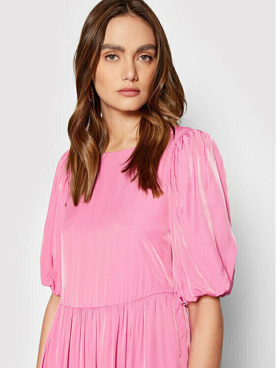 Лятна Midi Рокля Super Pink