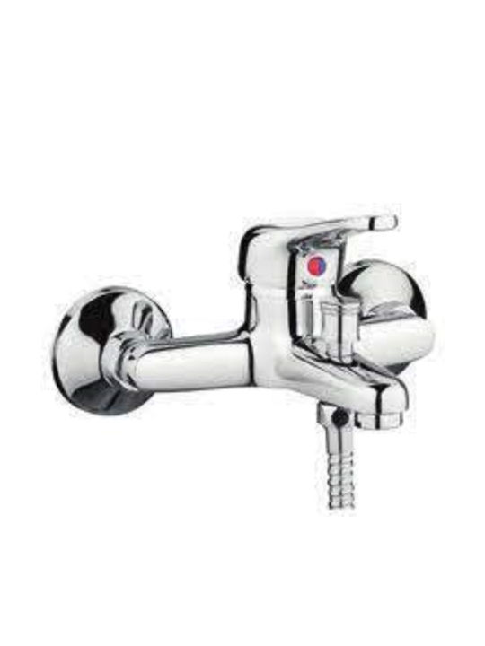 Ideamix Kroma Mischung Bade- / Duscharmatur Badewanne Silber