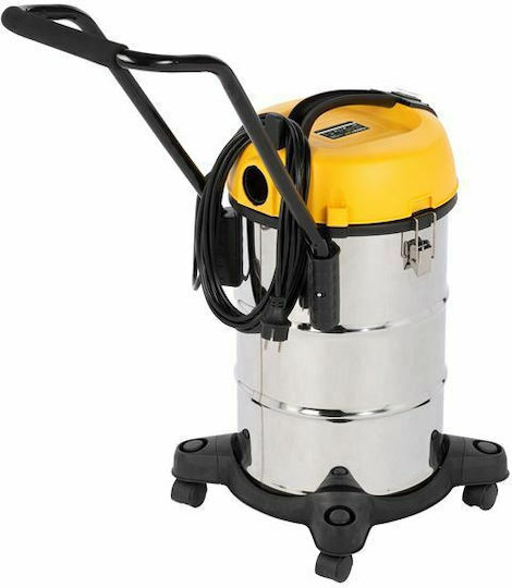 PowerPlus POWX3240 Aspirator Lichide / Solide 1200W cu Inoxidabil Recipient 30lt