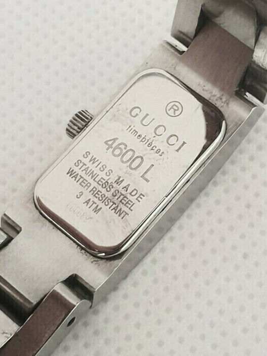 Gucci Women's Watch with Silver Metal Bracelet